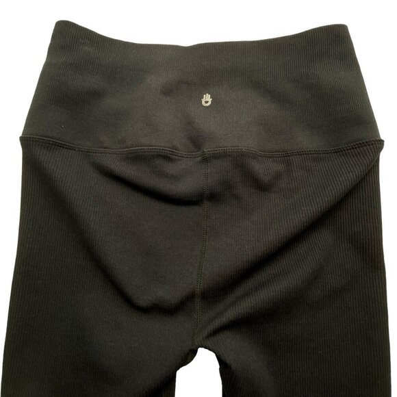 SPIRITUAL GANGSTER Women Leggings Size S Black Ribbed Yoga Athleisure Everyday - Picture 10 of 11